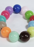 Multicolor Chunky Acryl Rekarmband