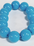 Blue Chunky Acrylic Stretch Bracelet