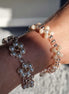 Bloemen Parel Gestapelde Armbandenset – Minimalistische Armbandenbundel