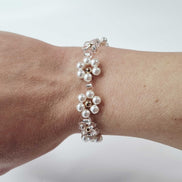 Bloemige kralenarmband – Delicate handgemaakte bloempatronen | Stapelbare armband