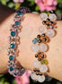 Eden Bloom Vine Bracelet – Gold & Multicolor Glass Beads