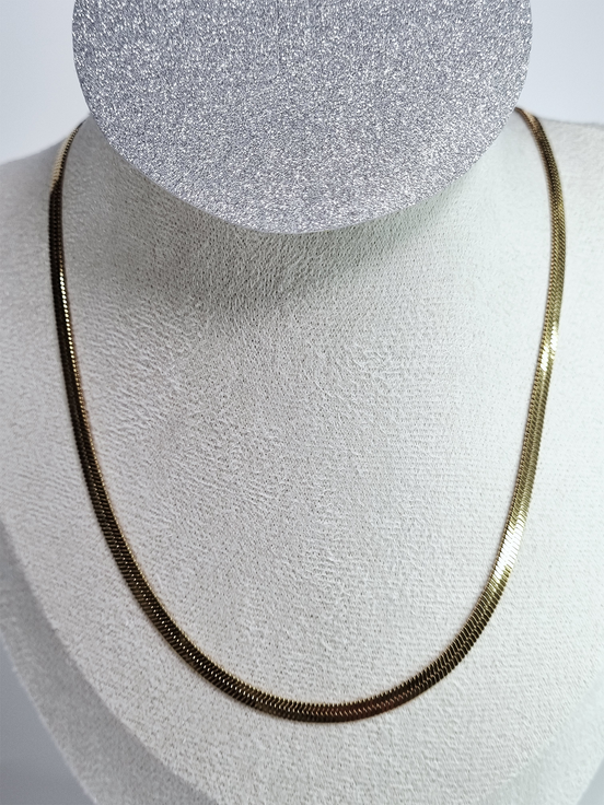 Gold Plated Stainless Steel Snake Collier Necklace for Women