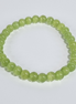 Apple Green Cat Eye Stretch Bracelet – 6 mm Glass Beads