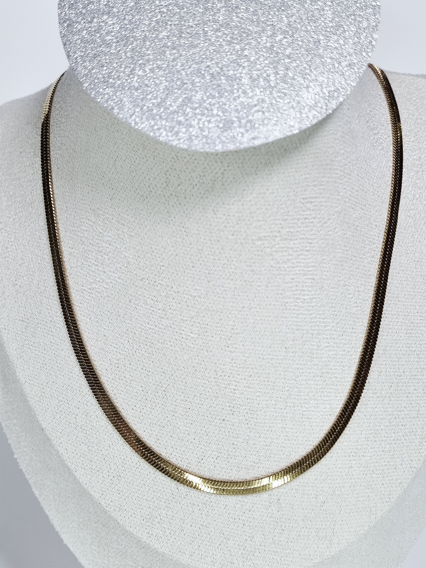 Gold Plated Stainless Steel Snake Collier Necklace for Women