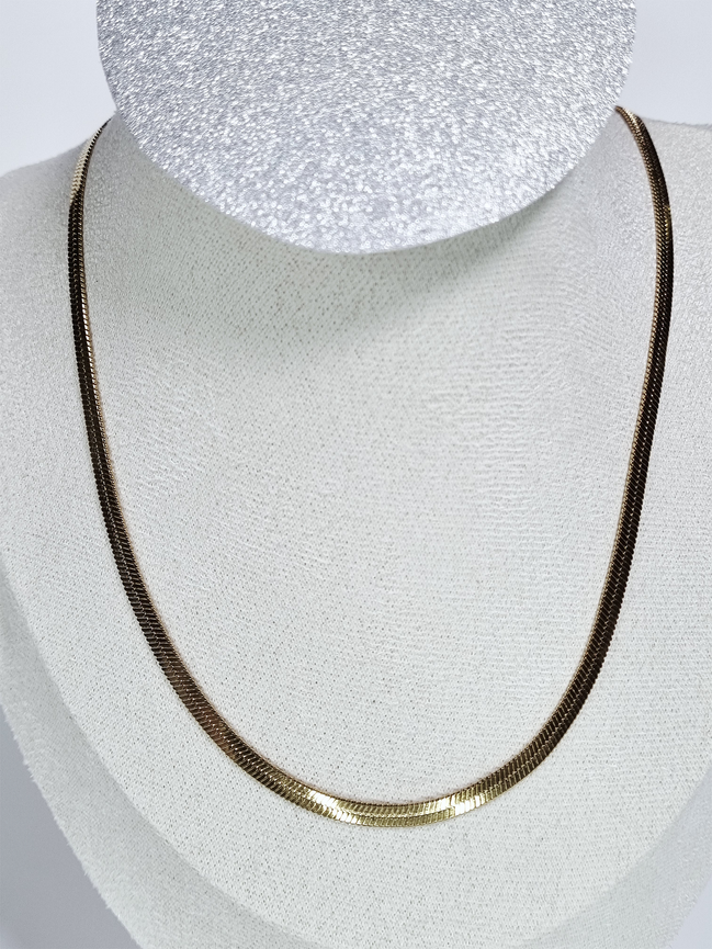 Gold Plated Stainless Steel Snake Collier Necklace for Women