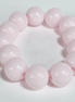Pastel Pink Chunky Acrylic Stretch Bracelet