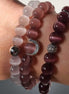 Ombre Glass Bead Bracelet Stack – 3-Piece Elegant Set