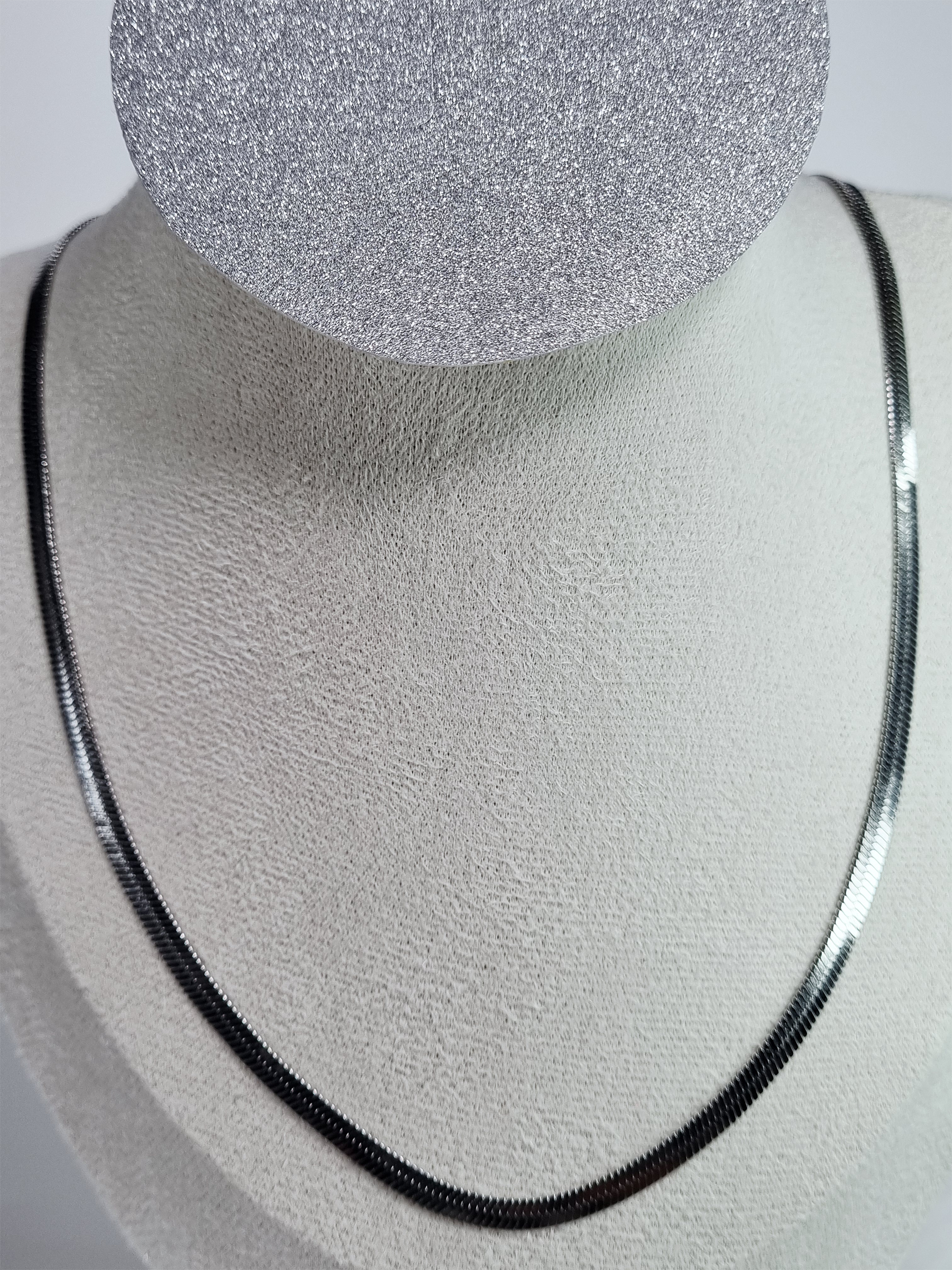 Silver Plated Stainless Steel Snake Collier Necklace for Women