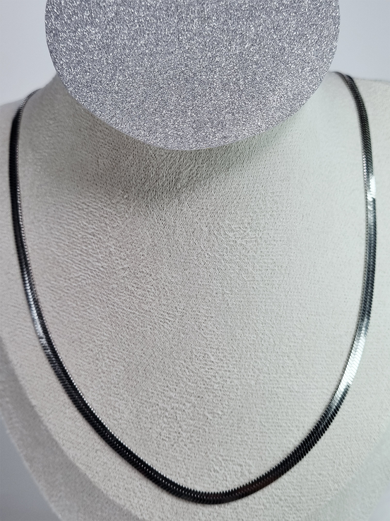 Silver Plated Stainless Steel Snake Collier Necklace for Women